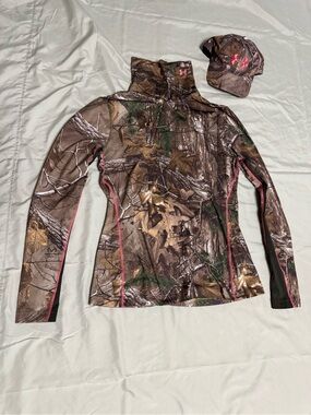 Under Armour ColdGear Infrared EVO Scrunch Neck Shirt in Realtree AP camouflage